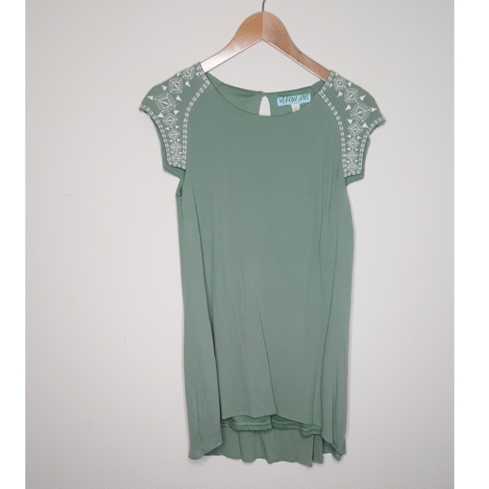 Francesca's Collections Sage Green High Low Dress